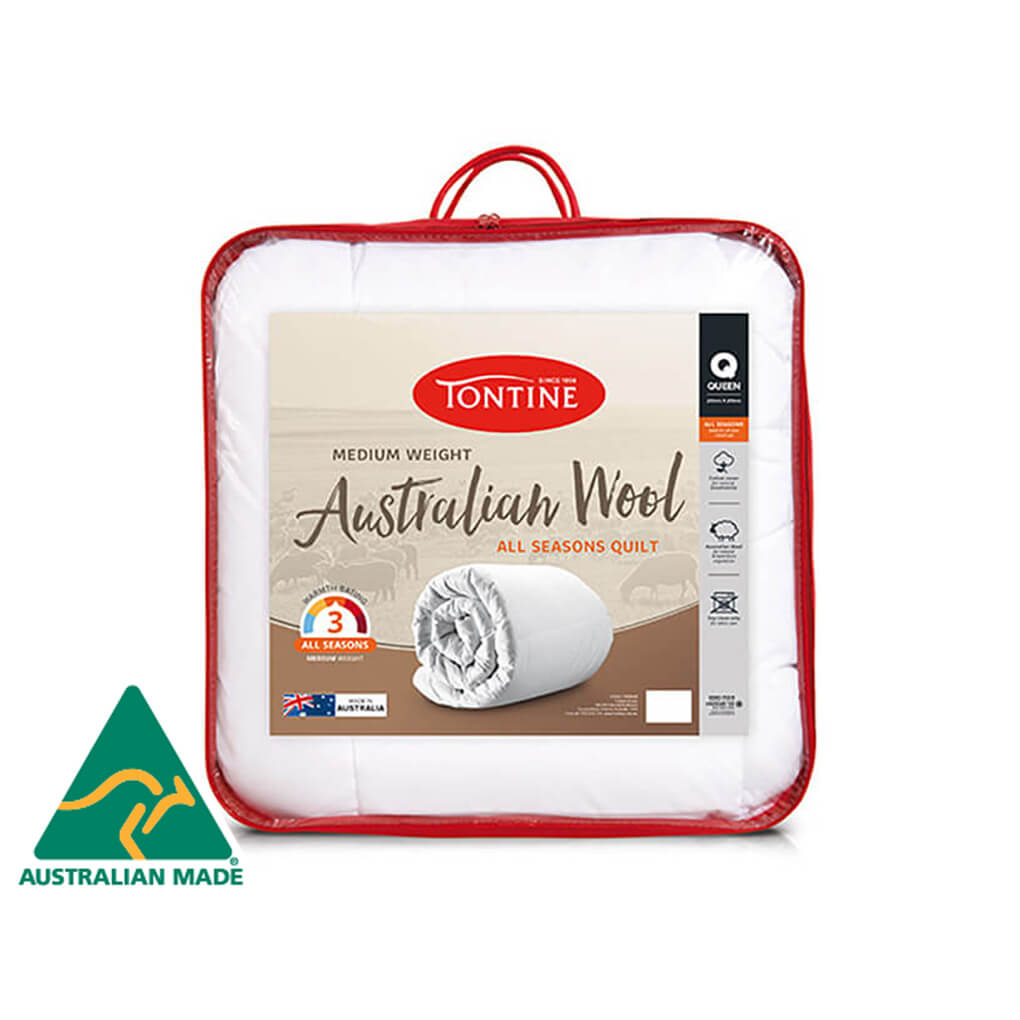 300gsm Australian Non-Washable Wool Quilt - All Seasons