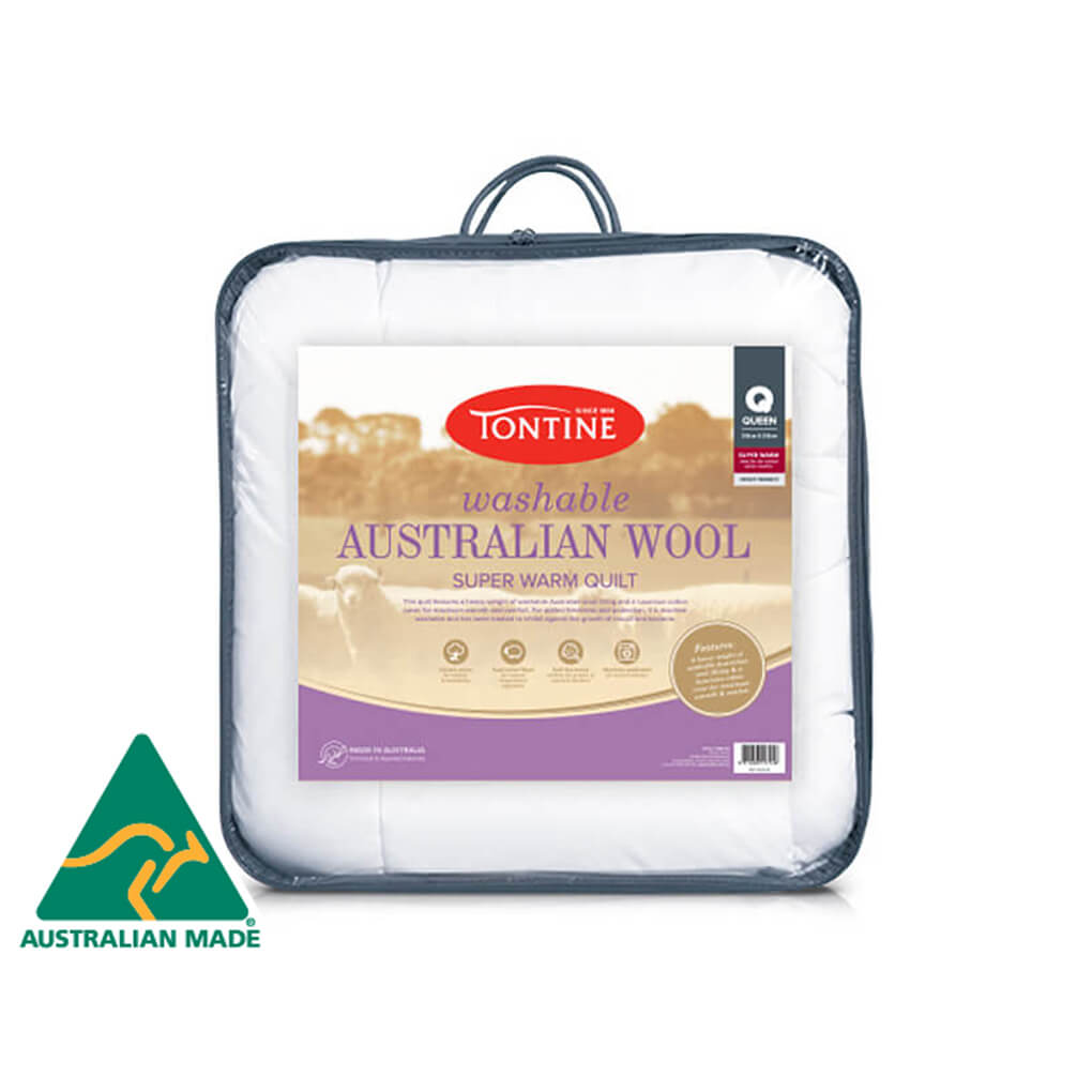 500gsm Washable Australian Wool Quilt - Super Warm