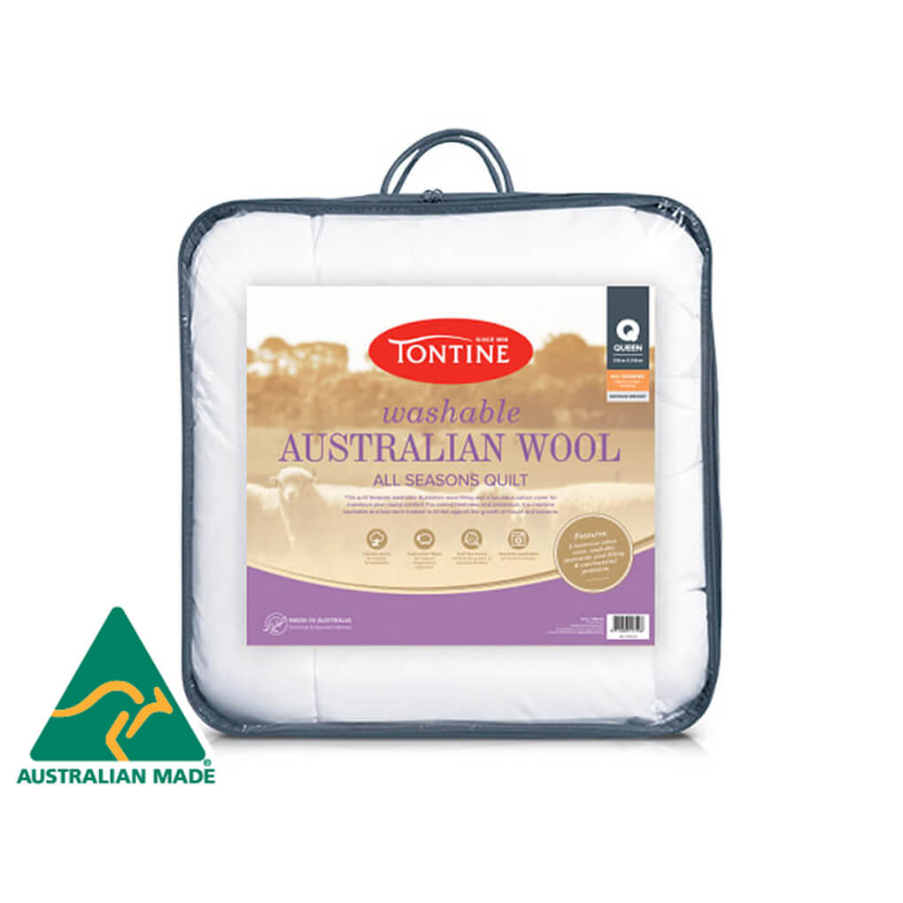 350gsm Washable Australian Wool Quilt - All Seasons